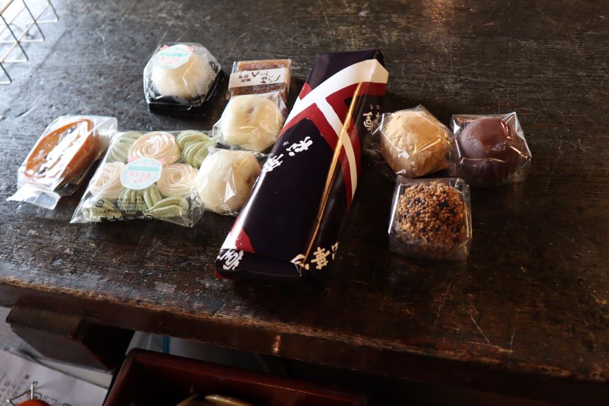 「お菓子展」で購入した和菓子の数々