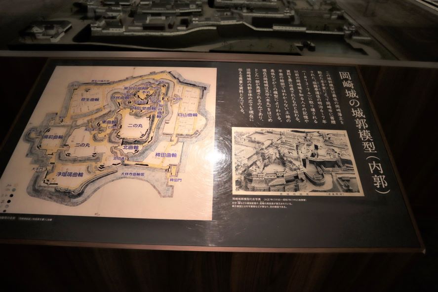岡崎城城郭模型図