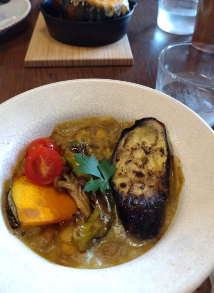 夏野菜と豚ミンチのいろいろ豆のココナッツカレー