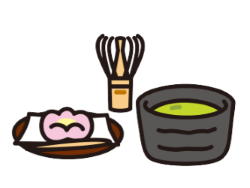 お茶席のイラスト