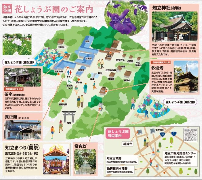 「花しょうぶ園のご案内」