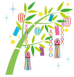 七夕飾りのイラスト