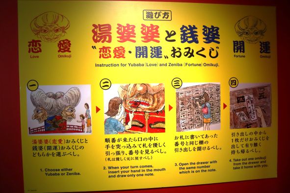 「湯婆婆と銭婆”恋愛・開運”おみくじ」の遊び方