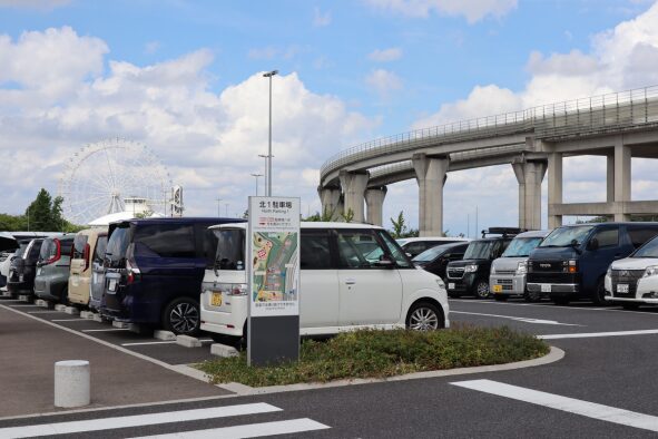 「北1駐車場」の様子
