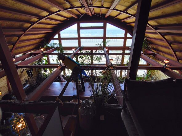 「Whole cafe」の店内 2階の様子