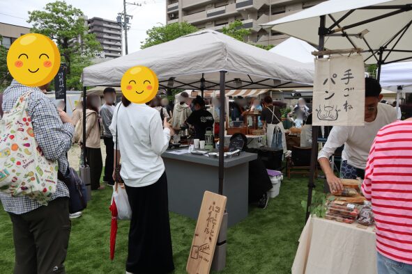 2025年5月24日の「パンと珈琲」の時の「おおまた公園」の様子