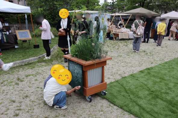 2025年5月24日の「パンと珈琲」の時の「おおまた公園」の様子