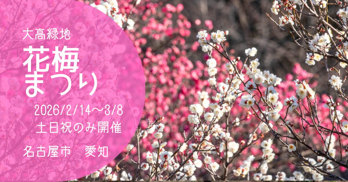 「大高緑地花梅まつり」2026　アイキャッチ画像
