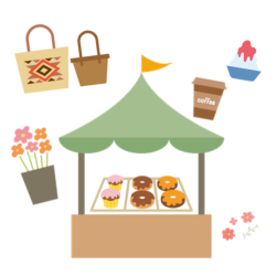 出店のイラスト