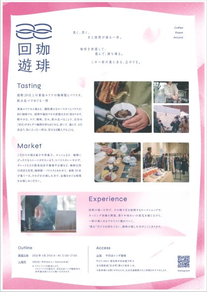 「珈琲回遊」チラシ裏面