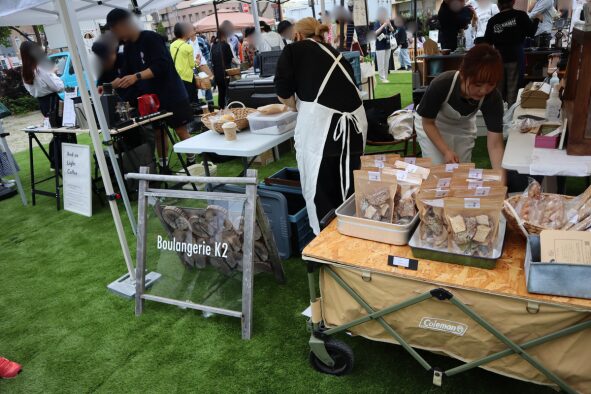 「Boulangerie K2」：2025年5月の「パンと珈琲」の時の様子