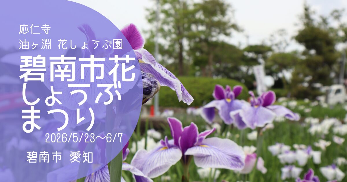 「碧南市花しょうぶまつり」2026 アイキャッチ画像
