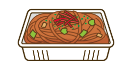 焼きそばのイラスト